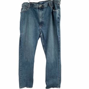 Arizona Jean Co Flex Relaxed Straight Denim Jeans Size 42
